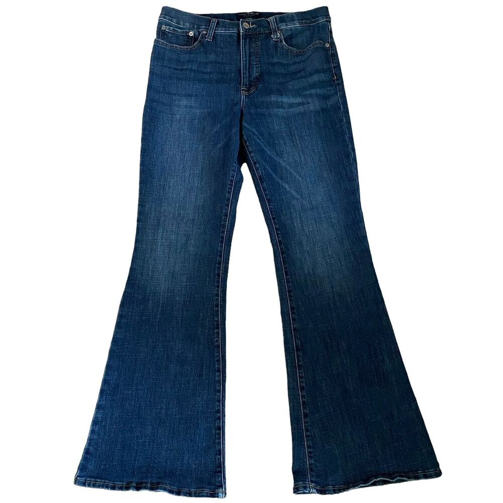 Lucky Brand Size 12 31 Stevie High Rise Flare Denim Jeans
